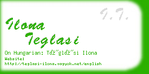 ilona teglasi business card